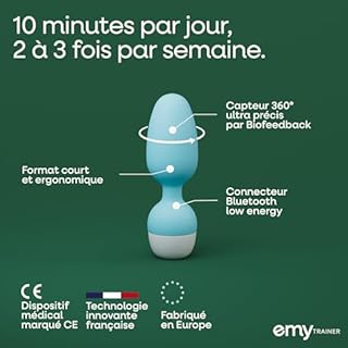 EMY Trainer | Sonde Périnéale Connectée | Dispositif Médical Français | Rééducation du Périnée Femme | Fuites Urinaires | Accompagnement avec un Kiné Inclus | Exercices Kegel Personnalisés | Fizimed