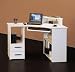 Produktbild Möbeldesign Team 2000 Eckschreibtisch PC Tisch Computertisch weiß, 4505-2