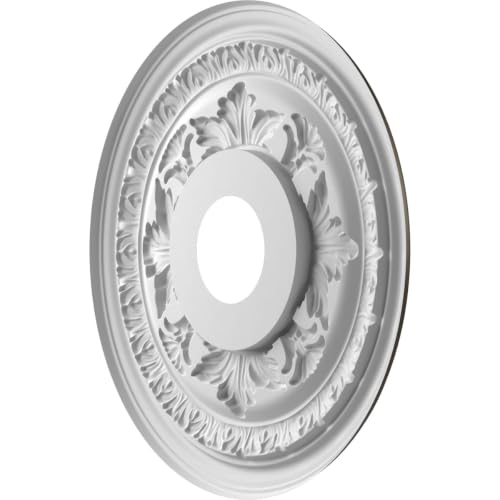 Image of 16 inchOD x 3 1 /2 inchID x 1 inchP Baltimore Thermoformed PVC Ceiling Medallion (Fits Canopies up to 6 1 /2 inch), Metallic Dark Bronze