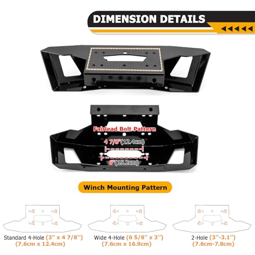 WeiSen Winch Mount Plate Fit for Polaris RZR XP 1000 2024-2026 by WeiSen - Used condition - Image 5