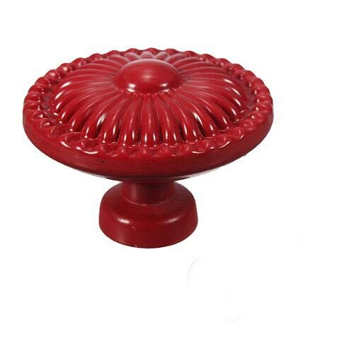 Cabinet Pulls 10PC Retro Style Ceramic Door Knob for Cupboard/Cabinet/Bathroom/Drawer Great Furniture Ornaments for Nursery/Baby Room - ( Color: Red )