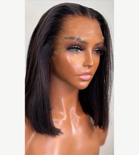 Perruque bouclée synthétique lace front blonde orange 200% de densité 14 pouces pour un effet naturel