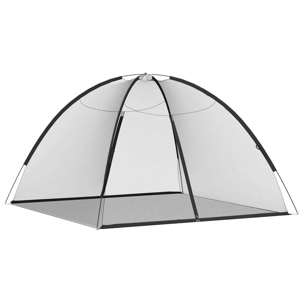 vidaXL Moskito-Netzzelt Mongolisch 220 Schwarz 200x200x135 cm, Moskito Netz, tragbares Moskitonetz, Moskitozelt