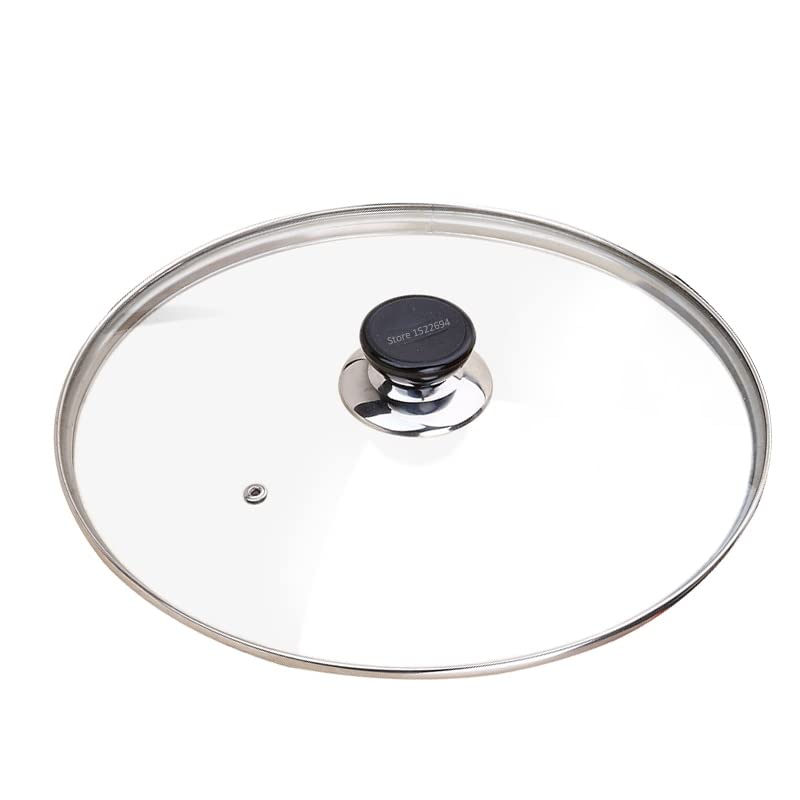 Coperchio In Vetro Temperato Universale — Con Sfiato Vapore, Manopola Antiscottatura, Per Pentole Da 14 A 40 Cm
