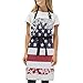 BEUSS Bandiera USA Inchiostro Grembiule Pittura da Cucina Cuoco Donna Grembiuli da Cameriera con Tracolla Regolabile a 2 Tasche per Bar Giardino Donne Uomini