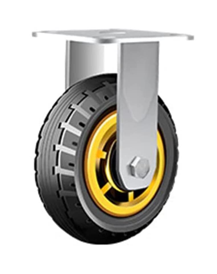 Roues pivotantes robustes à double axe avec freins haute résistance