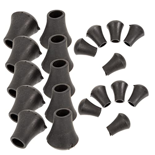 Mikinona 20Pcs Replaceable Rubber Drum Foot Sleeves Durable Drum Set Accessories for Drums and Electronic Drums Lightweight Cushion Support for Enhanced Performance