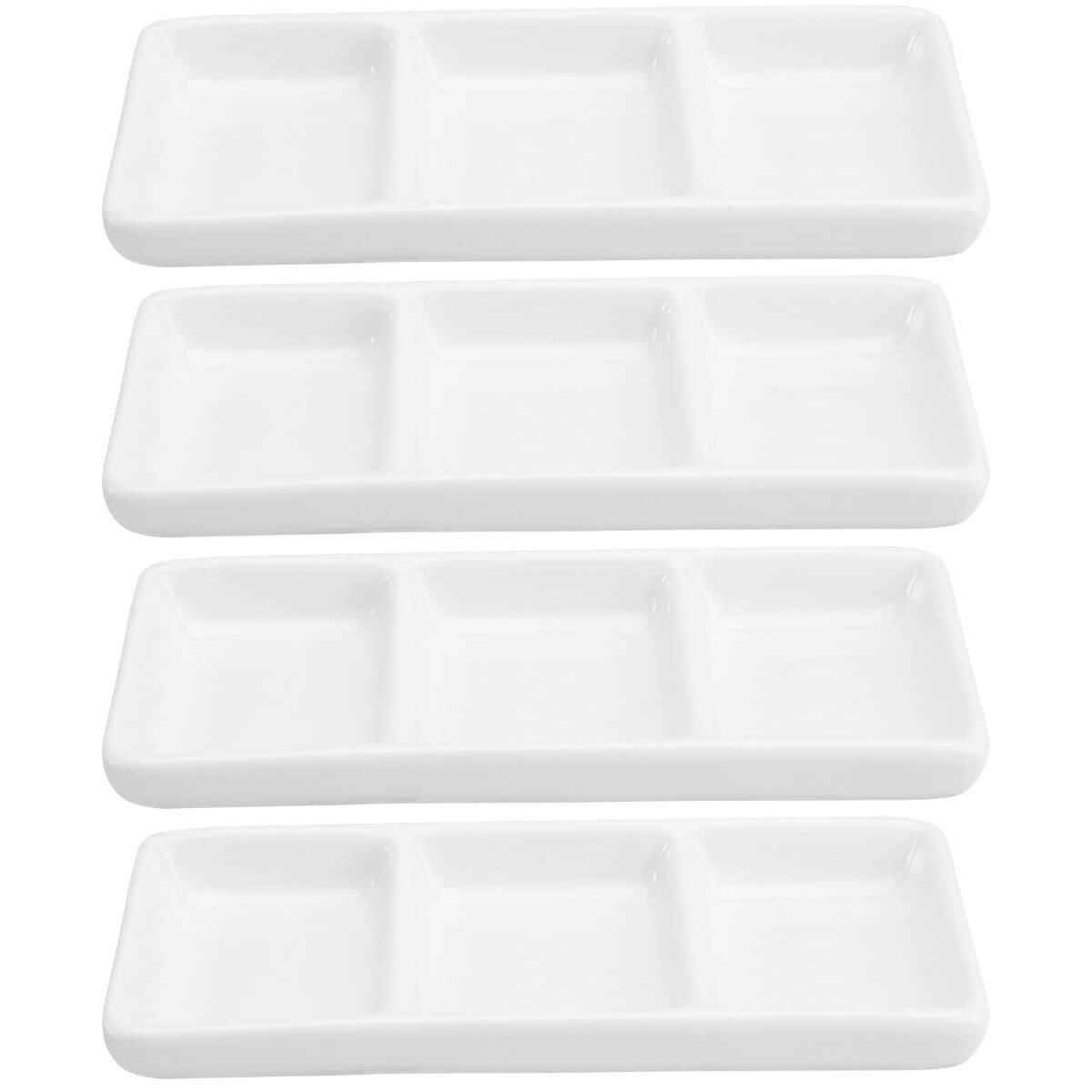 Amazon.com | Yardwe Ceramic 3-Compartment Appetizer Serving Tray