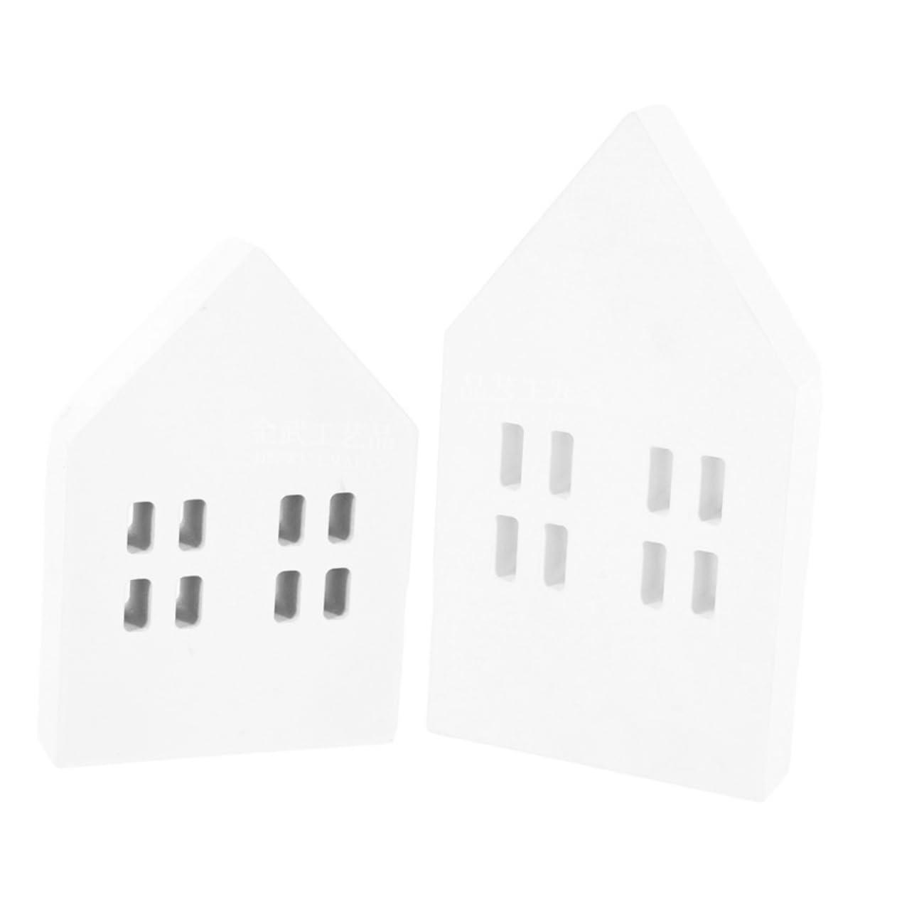 SUPVOX Realistic Mini House Slice Decor DIY Desktop House Props for Christmas Party