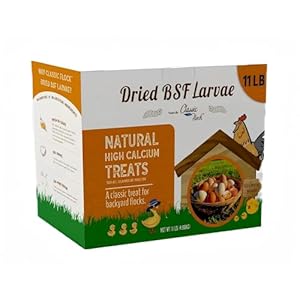 11 lb Black Soldier Fly Larva – BSFL is a high Calc-Rich Chicken Feed with More Calcium Than mealworms.It is a Pure Natural Food That Provides high Protein for Chickens and Birds