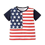 LYSMuch 4th of July Baby Boys Girls Romper Independence Day Outfit American Flag Bodysuit Toddler...