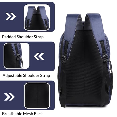 Image of Original Stylish 10L Lightweight Laptop Backpack for Office, College & Travel - Water-Resistant School Bag with Adjustable Shoulder Straps, Breathable Mesh Back Panel, Front Utility Pocket