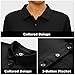 Women's Golf Shirt Long Sleeve Polo Shirt UPF50+ Sun Protection Moisture Wicking Quick Dry Golf Polo Shirt（Black,S