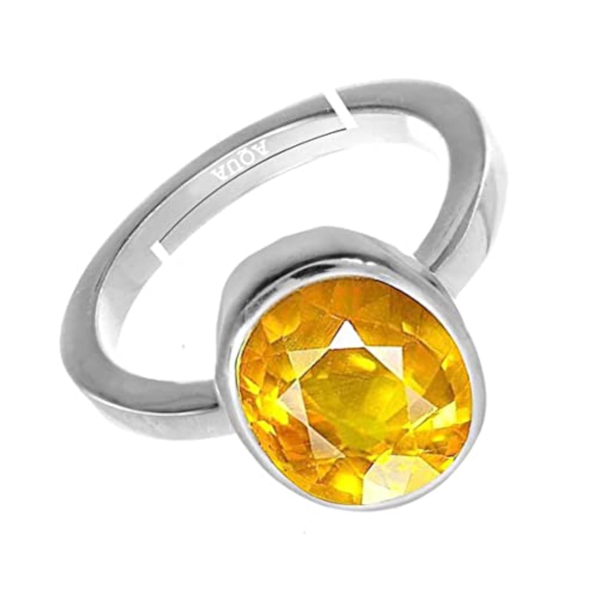 Natural Yellow Sapphire Adjustable Ring, 4.25 Ratti