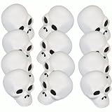 Fun Express Stress Balls Bulk 12 Pack - Halloween Skull Squeeze Toys for Adults & Kids | Squishy Stress Ball Fidget Toys for Classroom, Party Favors & Anxiety Relief | Foam Squishies Gift Set