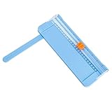 Work4U 9 Inch Paper Cutter, A5 Portable Scrapbooking Trimmer, Blue