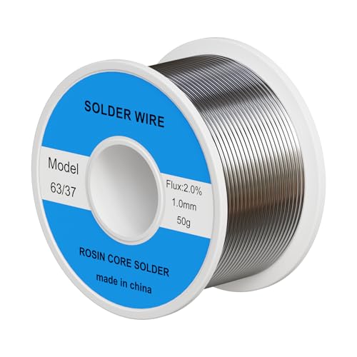 Image of 63 /37 Tin Lead Rosin Core Solder Wire Ideal for Circuit Boards & Electrical Repairs