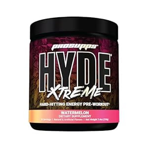 PROSUPPS® Mr. Hyde® Xtreme Pre-Workout Powder Energy Drink – Intense Sustained Energy, Pumps & Focus with Beta Alanine, Creatine & Nitrosigine, (30 Servings, Watermelon Rush)