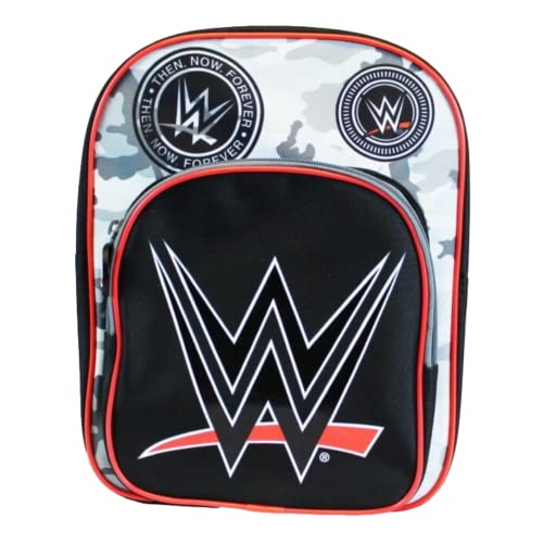 Verona Originals Compatible For Boys School Bags Kids, Carry-on Backpack WWE Wrestling Belt Official Logo Children's Rucksack, Gifts for Teenage Boys
