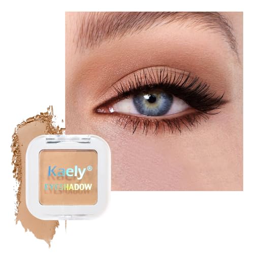 Kaely Taupe Single Eyeshadow Makeup, Blendable Neutral Powder Eye Shadow for Older Women, Lavender Plum Purple Mauve Matte Eyeshadow Palette for Green Eyes Pigmented Waterproof, sombras para ojos, 05 2Pcs