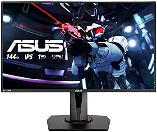 ASUS VG279Q, 27 InchFHD (1920 x 1080) Gaming monitor, IPS, up to 144Hz, 1ms MPRT, DP, HDMI, DVI, FreeSync, Low Blue Light, Flicker Free, TUV Certified