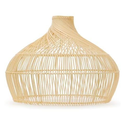 ValueLights Rattan Wicker Ceiling Light Shade Cover