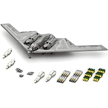 HI-REEKE Fighter Jet Building Block Set, B2 Bomber Military Plane Toy for Teen