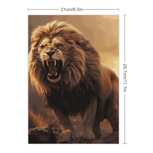 Autocollants mignons imperméables de lion en colère pour déco gourde - 3