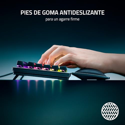 Reposamuñecas Razer Tenkeyless ergonómico de espuma con memoria negro 4
