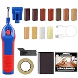 Laminate Floor Filler Repair Kit- Hardwood Floor Vinyl Lvp Repair Kit with Upgraded Heat Pen Wax Set Cover Scratches, Stains, Cracks, Holes for Floor& Wooden Furniture Stair Door Cabinet Table etc.