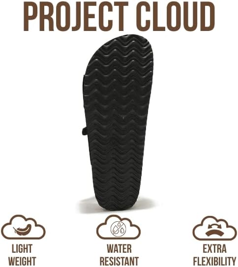 Project Cloud 100% Genuine Leather Platform Sandals Women Footwear - Comfortable Womens Slides Memory Foam Insole - Non Slip Water-Resistant 3-Strap Wedge Sandals for Women 2026 (Dyan) - Image 5