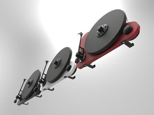 Pro-Ject VTE Tourne-Disque à positionnement Verticale, Droite, Rouge - Les Beatles, Paul McCartney, John Lennon, RIngo Starr, George Harrison Pro-Ject VTE Tourne-Disque à positionnement Verticale, Droite, Rouge – Image 3