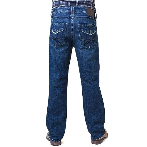 Axel Men's Boot Cut Denim Jean | Cowboy Jeans | Mens Relaxed Fit Boot Cut Jeans3