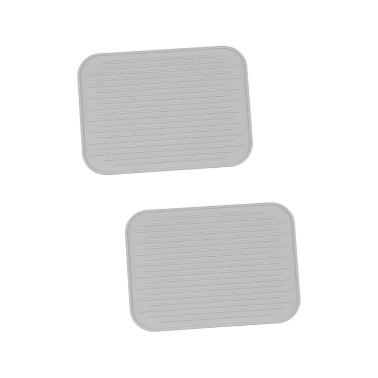 DECHOUS 2pcs Non-Slip Tableware Mat Water Filter Pad Insulation Pad Silicone Heat Insulation Pad Water Filter Pad Heat Insulation Pad Kitchen Supplies Placemat Rectangle