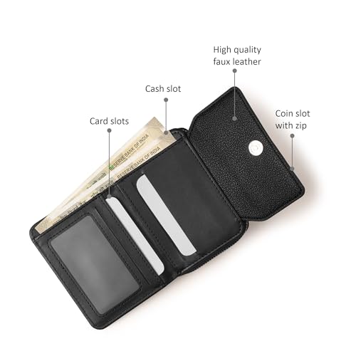 Image of Fastrack Women's Mini Organizer Wallet | Flap Closure, Tri-Fold Design, Zip Coin Pocket, Card & Cash Slots | Compact & Organized | 6 Months Warranty