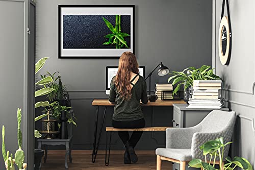 Image murale salon affiche encadrée bambou 70x50 cm pour décoration maison - 3