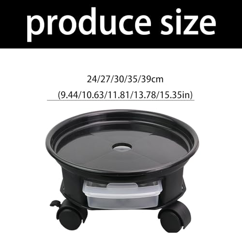 Plateau mobile pour plantes extérieur support pot de fleurs à roue - 6