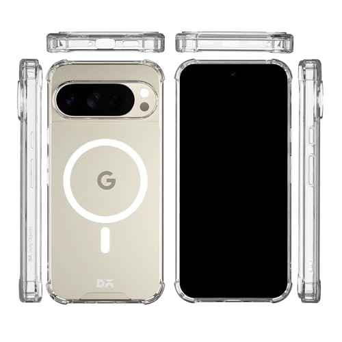 Image of DailyObjects Clear Magnetic Phone Case Cover Compatible with Google Pixel 9 Pro XL | Wireless Charging Slim Back Cover | 2 Layer Edge Protection & Shockproof