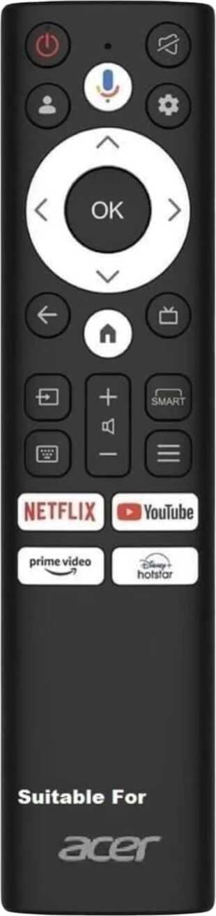 Replacement Remote Control for acer Smart LCD/led 4K TVs with Google Play (Non-Voice)-image-5