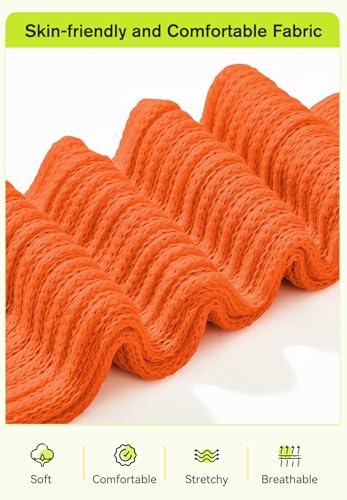 Image of Zando Slouch Socks for Women - 80s 90s Knee High Scrunch Socks Soft Long Stacked Boot Sock Warm Winter Sock Daily Wear