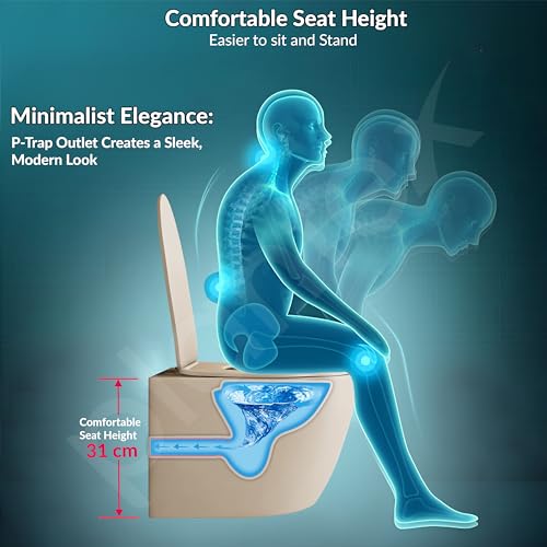Image of Plantex Toilet for Commode /Rimless and Washdown Western Commode