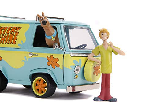 Jada - Furgoneta Escala 1:24 con Figuras: Scooby Doo y Shaggy Mistery Machine (253255024)