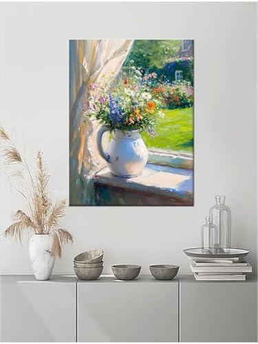5D diamond painting fleur en cristal et strass haut de gamme pour décoration murale 40x50 - 2