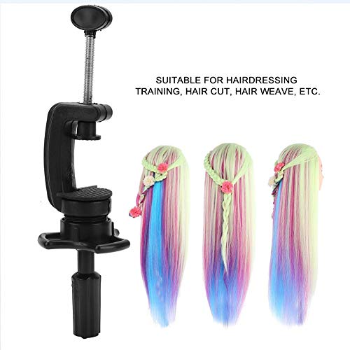 styling head Wig Hairdressing Training Stand Professional Mannequin Head Model Hair for Practing Barbershops Beauty Salon Home Holder Adjustable Cosmetology Straight Bride with - Image 3