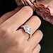 SHELOVES Art Deco Marquise Cluster Halo Wedding Engagement Rings For Women AAAAA CZ 925 Sterling Silver Sz 7