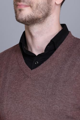 Image of V Neck Wool Sweater Pullover for Men Winter Fullsleeve | Warm Fabric