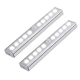 【10 LED y Super-Bright】Iluminación por 10 LEDs blancos puros estupendos de las PC, muy baja la consumición de la energía, ahorro de energía. su vida de uso hasta 50.000 veces o más.esta luz del sensor de movimiento proporciona suficiente luz para asegurarse de que nunca tropiece en la oscuridad.