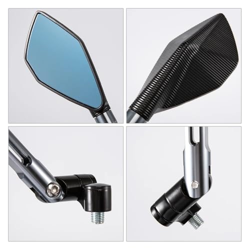Espejos de motocicleta Benelli TNT tre Bx manillar espejo retrovisor azul 6