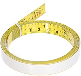 Carkio Standard Measure Tape with Adhesive Backing Self-Adhesive Scale with Adhesive Tape (Left-Right Reading)3 Meters