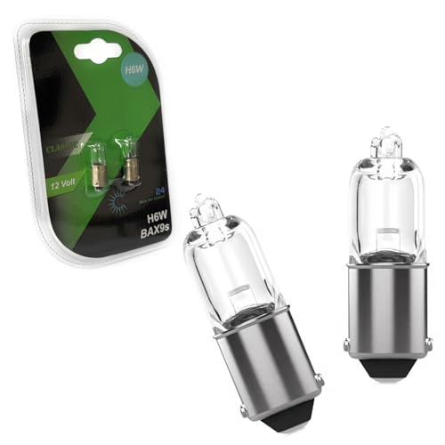 LIGHTWORLD24 2x Lampadine H6W BAX9s 12V 6W Luci Posizione Auto Segnalazione E-Marcato
